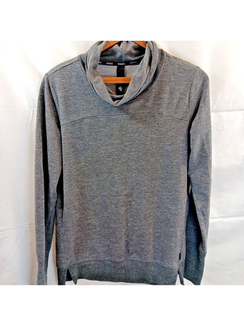 Medium RBX Mens Turtle Neck Pullover Sweater Gray In Good Condition